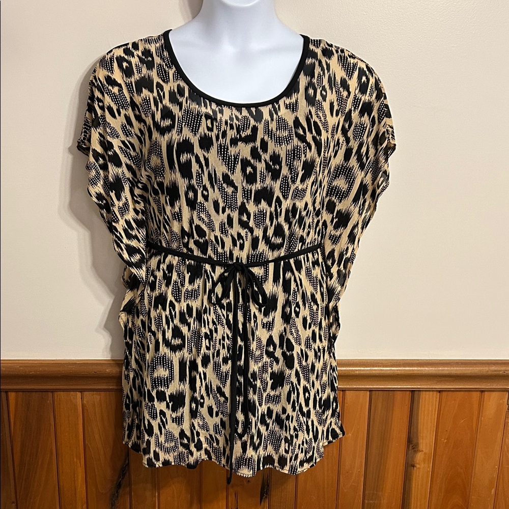 Leopard Print Women's Top  Size L